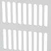 Cabinet Air Vent Grille Silver Rectangle Heat Dissipation Ventilation Grill