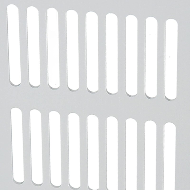 Cabinet Air Vent Grille Silver Rectangle Heat Dissipation Ventilation Grill