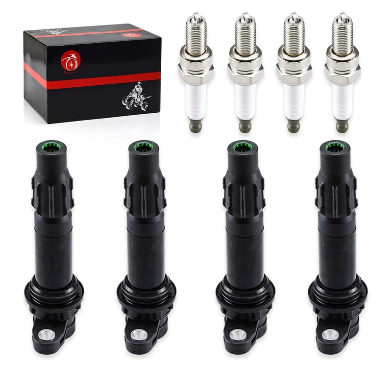 Ignition Coils & Spark Plug 4Pcs For Yamaha Waverunner FX1000