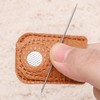 KEPYATI 2 Leather Thimble Hand Sewing Thimble Finger Protector Coin