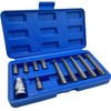 Spline Socket Bit Set 11 Piece 1/2 Drive Standard and