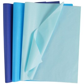 Bobobag 100 Sheets 20"X14" Gift Wrapping Tissue Paper Bulk 3 Colors for Gift Bags,Weddings Birthday Showers Arts Craft Party Favor Decoration (Blue)