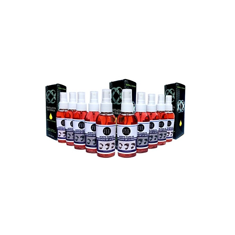 JYE Aceite para Hidratar la Barba, brillo y control. Set