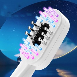 Hair Brush for Massaging - Red Blue Light Hair Massaging Brush | Boost Absorption Daily Care Massager for Dorm Travel Salon Women Girls Mother Wife Adults