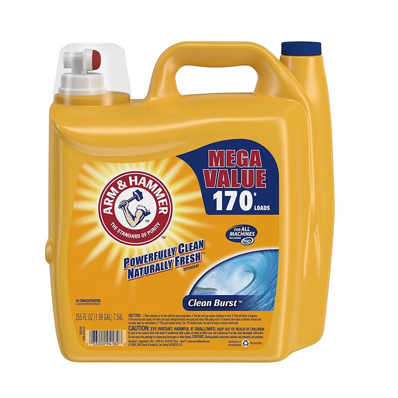 Arm & Hammer Laundry Detergent Clean Burst 255 Oz, 255
