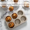 Kitchen Details Pro Series 6 Cup Muffin Pan with Diamond