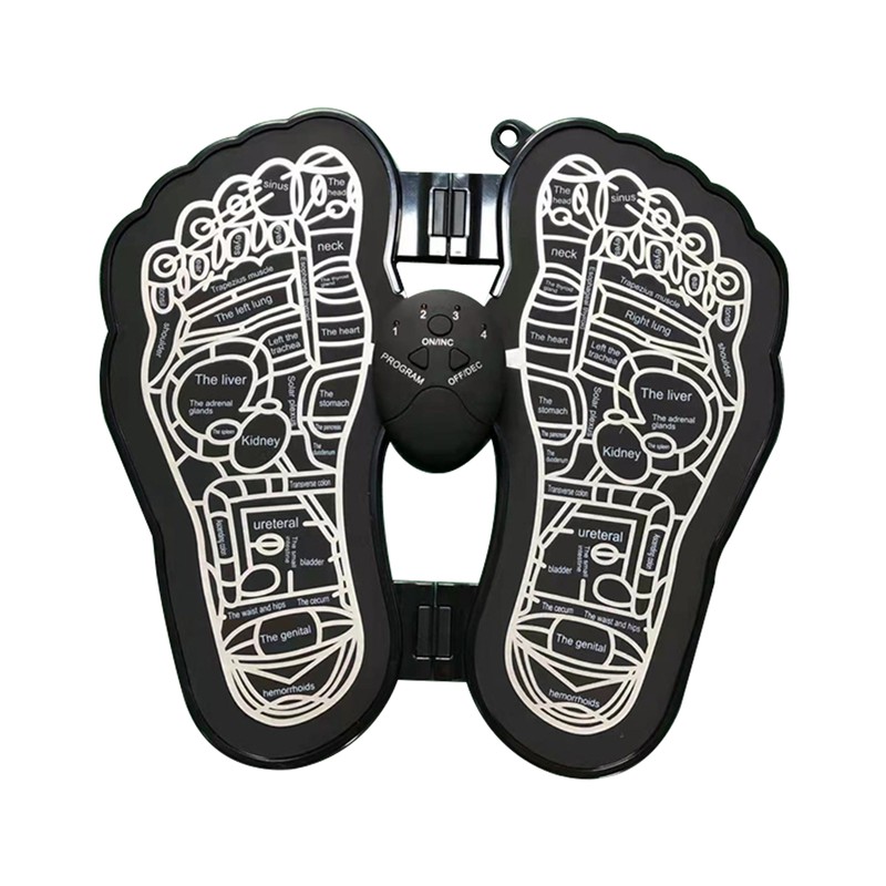 Foot Pulse Massage Cushion Lightweight Foldable Six Modes Foot Massager