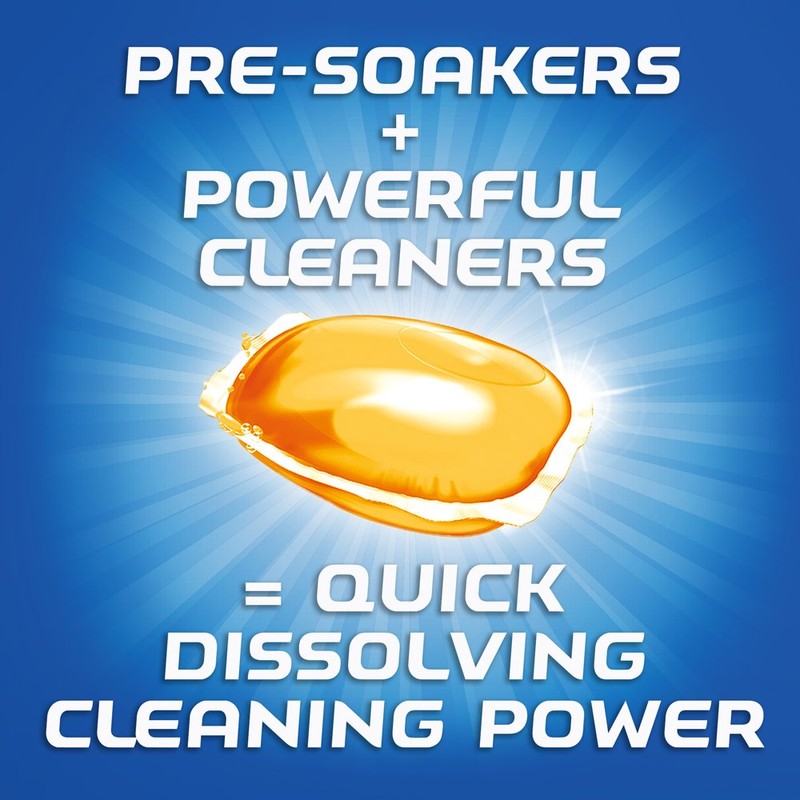 Finish All In 1 Gelpacs, Orange 32 Tabs, Dishwasher Detergent