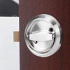 Round Door Lock, Home Bathroom DoubleSided Lock 304 Stainless Steel