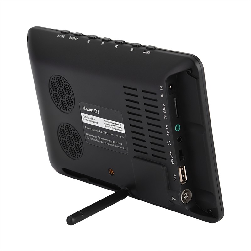 For LEADSTAR ISDB-T 7 Inches Rechargeable Digital Color TV Player