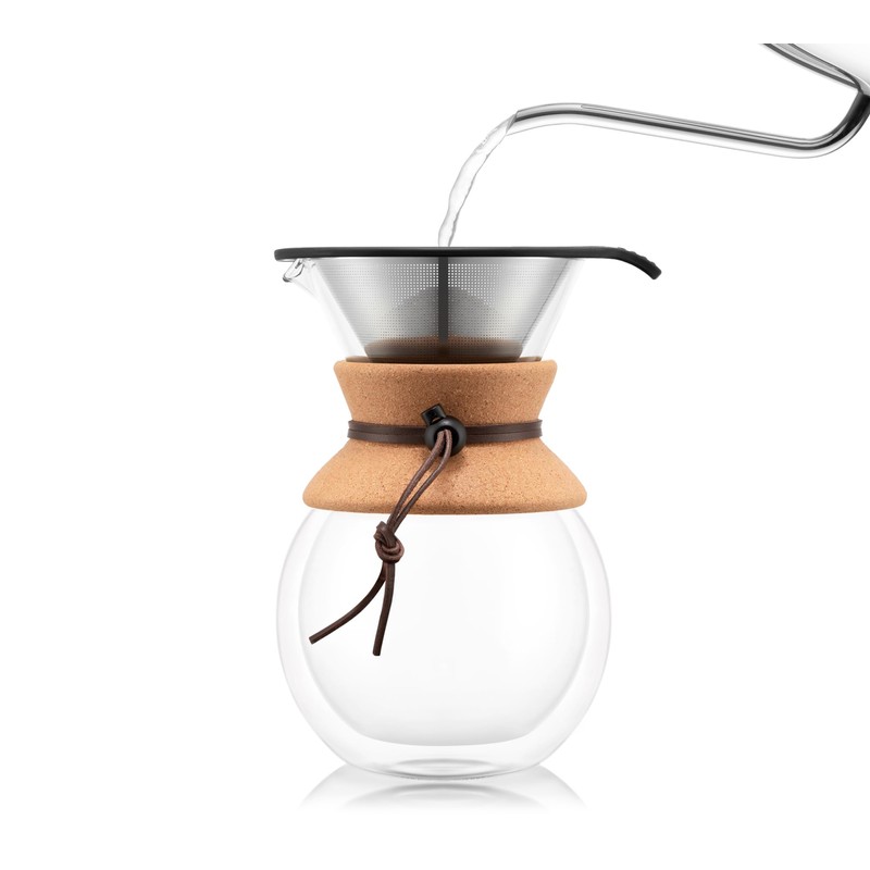 Bodum 34oz Pour Over Coffee Maker, High-Heat Borosilicate Glass with