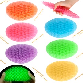 Kaisibum Pack of 6 Fidget Worm Toy, Sensory Stress Relief Toy, Stress Relief, Fidget Worm, Anti-Stress Toy, Sensory Stress Relief for Adults and Children