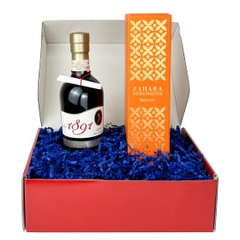 Brava Giulia Selections Gift Box | Premium Gourmet Italian Aged Del Duca Balsamic Vinegar Of Modena And Zahara Extra Virgin Olive Oil Imported From Italy
