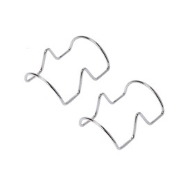 Alipis Dishwasher Safe 2 Pack Taco Holder Pizza Tacos Food Rack Stackable Trays Rust-Resistant Stainless Steel