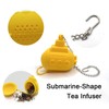 1PC,Submarine-Shaped Silicone Tea Infuser Strainer, Silicone Tea Bag Leaf Filter
