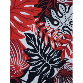 Aloha Outlet PAU Skirt - Lehua Black&Orchid