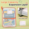 Mesh Document Bag Nylon File Zip Bag Travel A4 Student