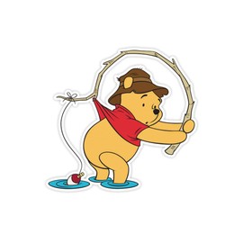 GREDINO Sticker, Waterproof, Car Sticker, Winnie the Pooh, Suitcase, Laptop, Motorcycle, Helmet, etc