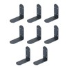 Rmdusk 8Pcs Heavy Duty Corner Braces Solid Metal 90 Degree