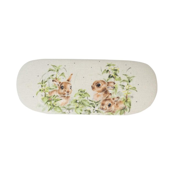 Wrendale Designs - Spring Rabbit Eye Glass Case, gray