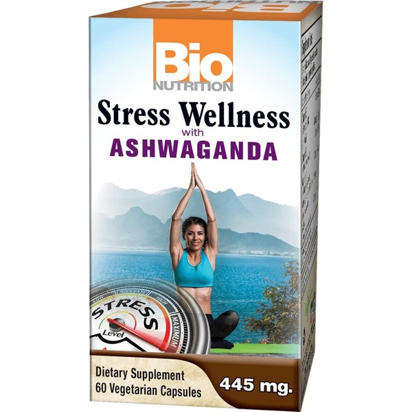 Bio Nutrition Stress Wellness with Ashwaganda 60 Veg Caps