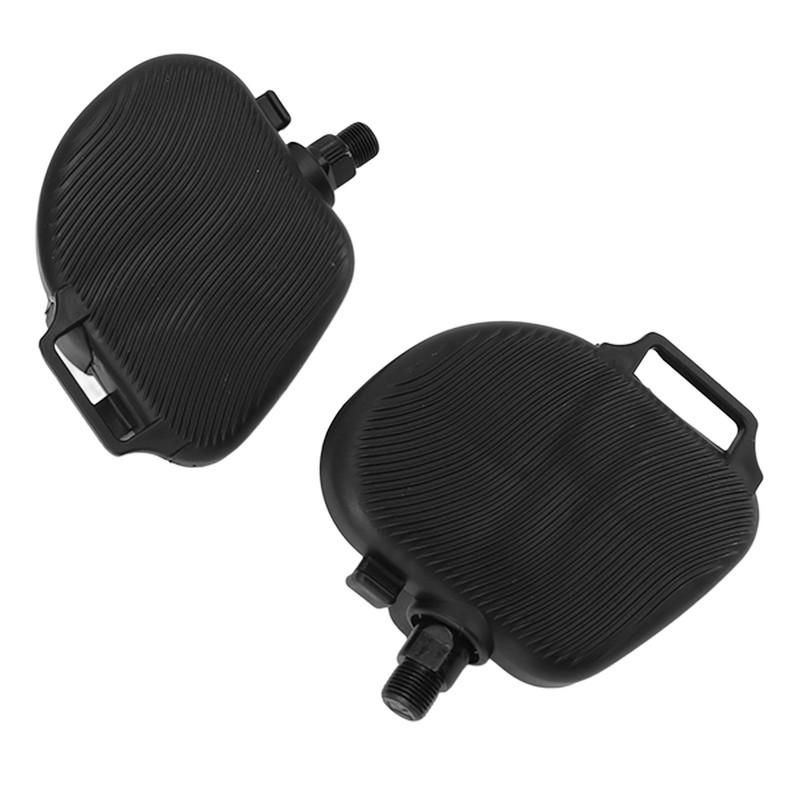 1Pair Exercise Bike Pedals Anti Slip Strip Pattern Portable Exercise