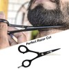 YSCARE Beard Scissors Hair Scissors Mustache Scissors Premium Hairdressing Scissors