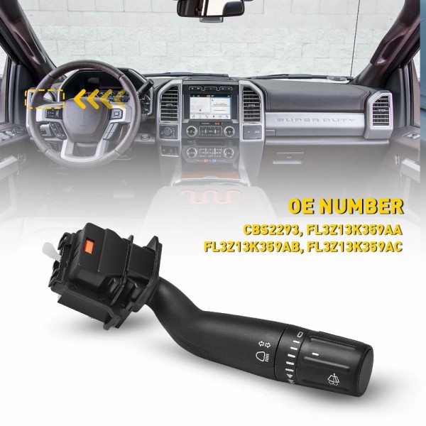 PeakParts Turn Signal Wiper Switch for Ford F150/250/350/4
