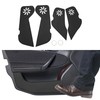X AUTOHAUX Leather Car Door Anti Kick Pad Sticker for