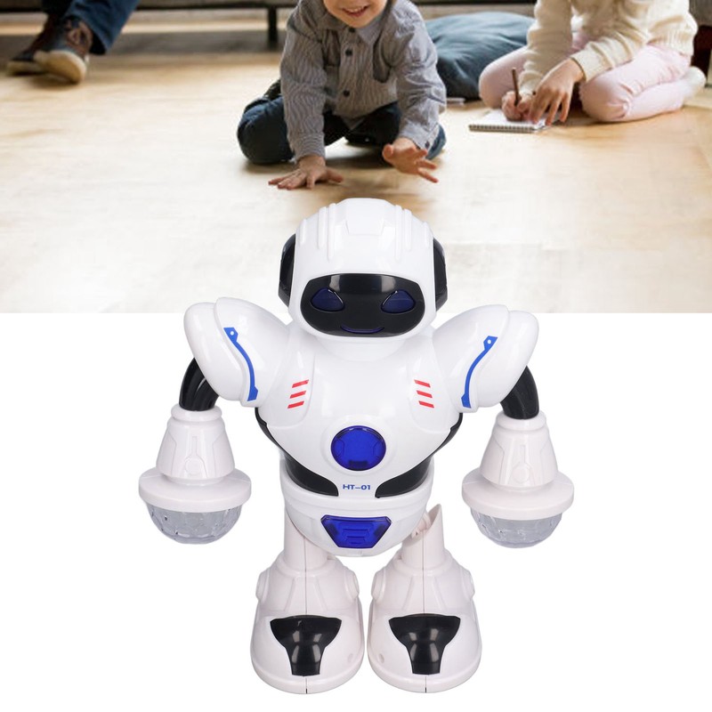 Electric Robot Toys Cooling Light Swing Arms Legs Dancing Robot