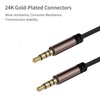 LoongGate AUX Cable 4-Pin 3.5 mm Nylon Braided Tangle-Free Auxiliary