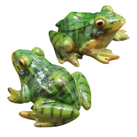 Ciieeo Sets Frog Ornaments for Home Frog Themed Miniature Resin Figurines Resin Decorations Creative Desktop Craft Pcs