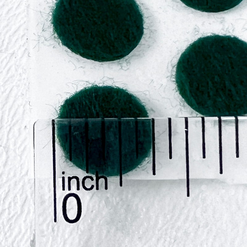 National Artcraft Dark Green 3/8" Felt Pads with Adhesive Back