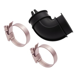 WD24X33918 Dishwasher Circulation Pump Sump Elbow Hose and Clamps Kit, Compatible with GE Dishwashers, Includes Two Clamps for Models WD19X25460 and WD19X25700