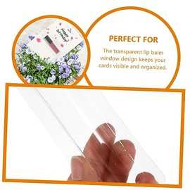 50 Pcs tarjetero para tarjetas de presentacion id holder porta bálsamo labial pequeño Bolsas de bálsamo labial con soporte para dinero. brillo de labi