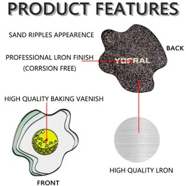 YOPRAL Golf Hat Clip Funny Golf Ball Marker, Perfect Golf Gift for Men or Women - Mens or Womens Golf Accessories (Ball Marker-Egg)