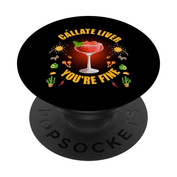Callate Liver Daiquiri Drink Mexico Menu Drinking PopSockets Swappable PopGrip