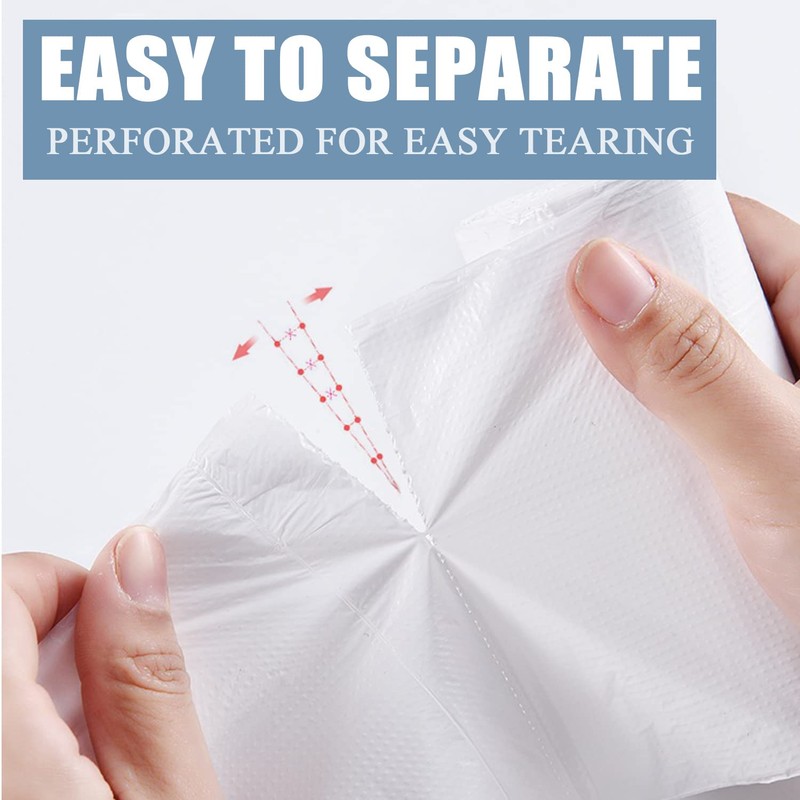 Beneval 4 Gallon Small Trash Bags, 250 Count, Unscented, Transparent,