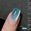 GAOY Jelly Blue Cat Eye Gel Nail Polish, 16ml Glitter
