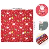 12 Pcs Christmas Themed Cotton Fabric Square Bundles Quilting Cloth