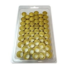 Interstate Pneumatics F5029A-50 0.900 inch Inner Diameter x 0.875 inch brass hose Ferrules for 1/2 inch hose 500 psi 50 per pack