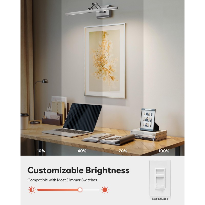 VONLUCE 24" LED Bathroom Vanity Light, 3CCT Modern LED Vanity