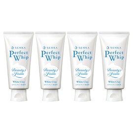 Senka NEW Perfect Whip White Clay Cleansing Foam, 120g, 4 pieces / 센카 NEW 퍼펙트 휩 화이트 클레이 클렌징폼, 120g, 4개