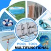 2Pcs Pool Fence Hooks, Heavy Duty Pool Pole Hangers with