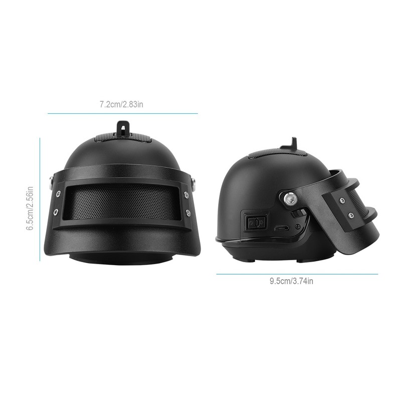 Portable Mini Helmet Shape Bluetooth Wireless Speaker Rechargeable Stereo System