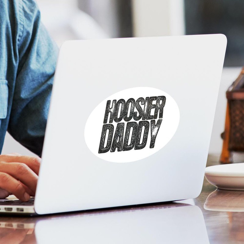 CafePress Hoosier Daddy Oval Sticker Oval Car Bumper Sticker