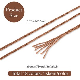 CABODYALS 18 Knäuel 6 Stränge Handgefärbtes Stickgarn Farbverlauf Kreuzstichgarn Polyester Freundschaftsarmband Schnurgarn Armbänder Fäden In Großpackung Zum Nähen Stricken Basteln Häkeln Nähen