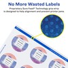 Avery Matte White Round Labels with Sure Feed, 3.5" diameter,