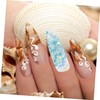 LALAFINA 4pcs Chunky Glitter Sequins for Crafts Iridescent Nail Art