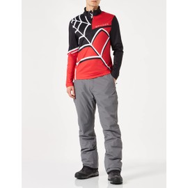 Spyder Men's Standard Capitol Zip T-Neck, Volcano, Large